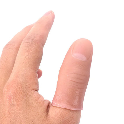 3PCS Novel Funny Magic Toys Party Prank Soft Thumb Tip Fake Finger  Magic Trick Close Up Vanish Appearing Finger Trick Props