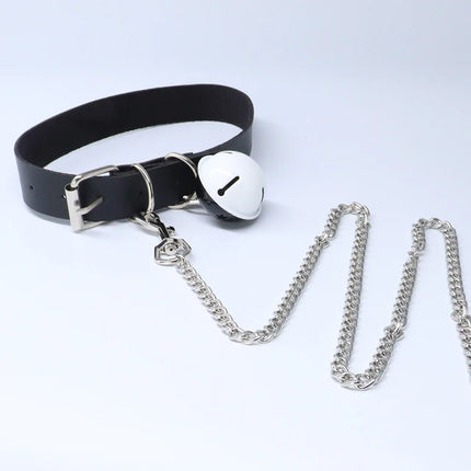 Pu Fetish Leather Choker Harness Women Goth Collar Leash For Girl jewelry Fashion Sexу Women's Lingiere Belt Exotic Accessories