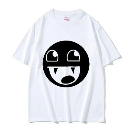 O-Neck Fashion Quality T-Shirt Casual Face Domo Kun Funny Meme Women Summer Short Sleeved Harajuku Streetwear Tops Tees