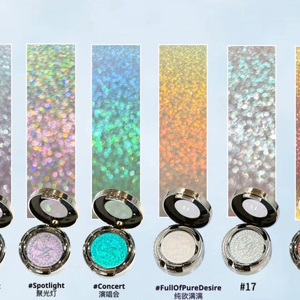 Sheeneffect Monochrome Eyeshadow Chameleon Glitter Shimmer Eye Shadow Highgloss Long Lasting Eye Makeup