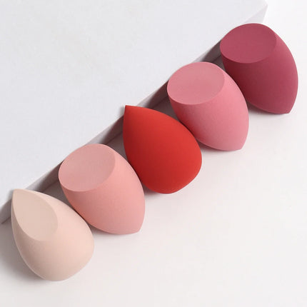 5-Pack Dual-Use Makeup Sponge Set - Velvet for Liquid/Cream/Powder | Vegan Eco-Friendly Travel Essentials