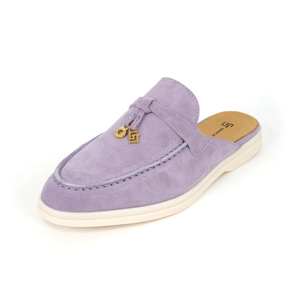 2024New women's anti slip casual loafers, fashionable cashmere flat shoes, spring and autumn men's sports driving casual shoes