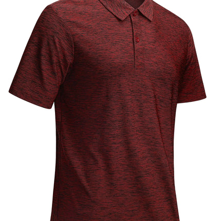 TACVASEN Mens Summer Casual Polo Lightweight Dry Fit Golf Shirts Moisture Wicking Sports Polo Shirt Workout Tees Work Shirts