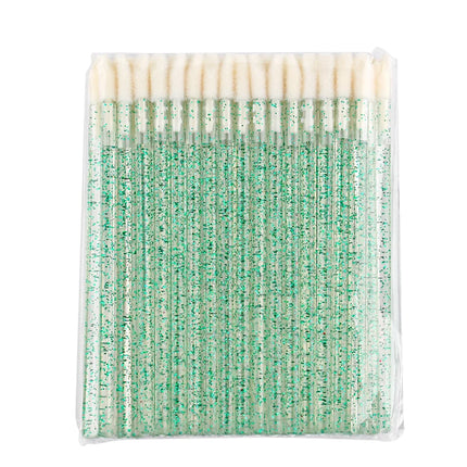 New 50 Pieces Lip Brushes Soft Lipstick Mascara Wands Applicators Eyelash Cleaner Cosmetic Brushes Women Make Up Tools