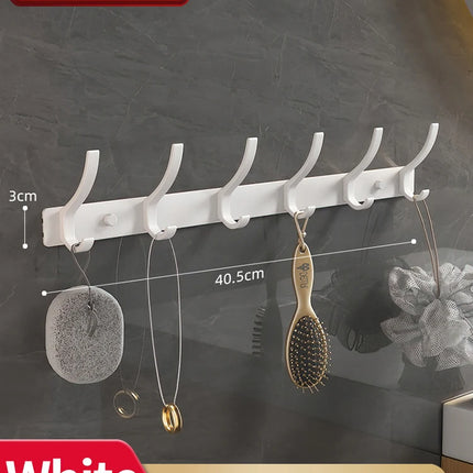 no drill Door Behind Hook Storage Wall Hanging Clothes Hanger Coat Hook Punch-free Hanger Bedroom Organizer Storage Kitchen Acce