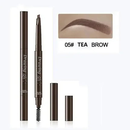 Double Ended Eyebrow Pencil Waterproof Long Lasting Eyebrow Enhancers Eye Makeup Cosmetic Tools with Brush Brow Extension Pencil