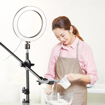 26CM Photography Led Video Ring Light Circle Fill Lighting Camera Photo Studio Phone Selfie Lamp Ringlight Tripod & Phone Holder