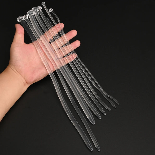 Smooth TPE Penis Plug,Urethral Dilator Rod,Long Urethra Catheter Sounding Dilation Sounds,Sex Toys for Men