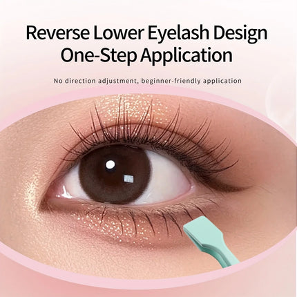 High-Precision Eyelash Tweezers for Under Eye and Chin, Flat-Mouth and Slender Design, Ergonomic Grafting Tool