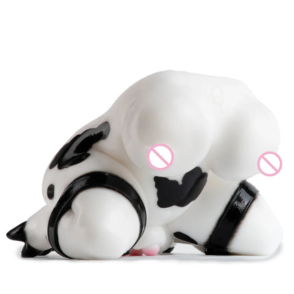 YOCY Fantasy Cow Male Masturbator Realistic Vagina Penis Stroker Massager Sexy Pocket Pussy Silicone Adult Sex Toys For Men
