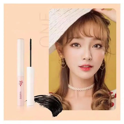1.5g Waterproof Mascara with Ultra-Fine Brush - Lash Lengthening, Curling & All-Day Smudge-Proof for Natural Everyday Makeup