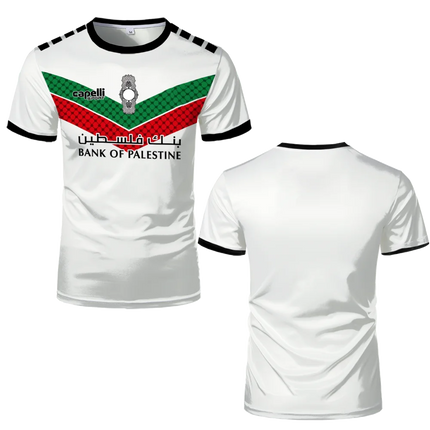 Palestine Football Jersey T Shirts Adult & Kids Light Luxury Digital Printed Soccer Uniforms Summer Mens Palestinian Flag Tees