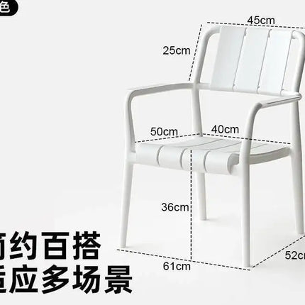 Nordic Patio Bistro Set Foldable Plastic Chair Table Balcony TikTok Viral Outdoor Furniture for Balcony Patio Furniture Set