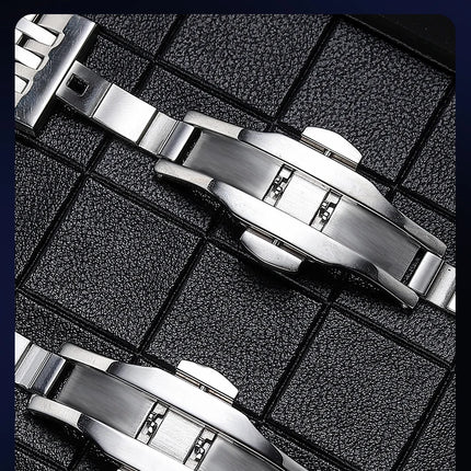VA VA VOOM Square Luxury Men Wristwatch Waterproof Luminous Date Stainless Steel Male Clock Business Sports Quartz Watch for Men