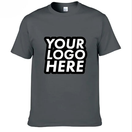 Unisex Custom Design LOGO Printing Personalized Tshirt Men's Harajuku Text Photos Clothing Cotton T-shirt Customized Tees Tops