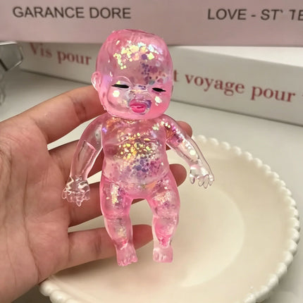 Squishy Maltose Sugar Baby Squeeze Toy Kawaii Baby Stretchable Slow Rising Fidget Toy for Adults Stress Anxiety Relief Gifts