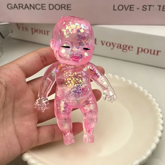 Squishy Maltose Sugar Baby Squeeze Toy Kawaii Baby Stretchable Slow Rising Fidget Toy for Adults Stress Anxiety Relief Gifts