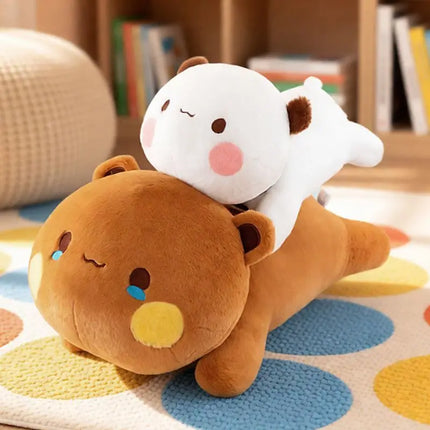 New Cute Bubu Dudu Plush Toy Kawaii Anime Panda Plushie Throw Pillow Home Decor Sleeping Companion Doll for Adults Gifts