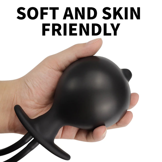 Anal Dilator Water Spray Butt Plug 3 IN 1 Inflatable Anal Plug Prostate Massager Sex Toys for Women Men Enema Cleaner
