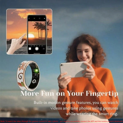 2025 New Color Enamel Craftsmanship Smart Ring For Android&IOS 5 ATM Waterproof Bluetooth Call Health&Sleep Monitoring Man Gifts