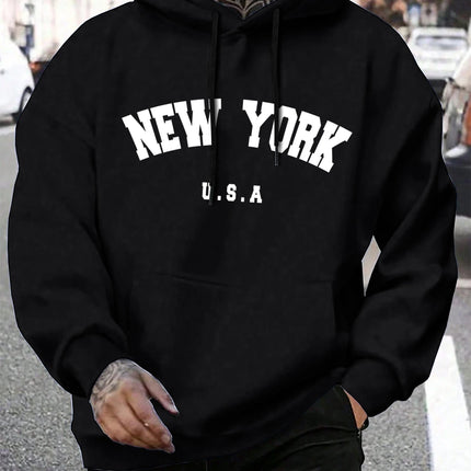 Brooklyn Est 1998 New York Printing Men Hoodies Harajuku Crewneck Hoodie Fashion Oversize Hoody Autumn Comfortable Tracksuit