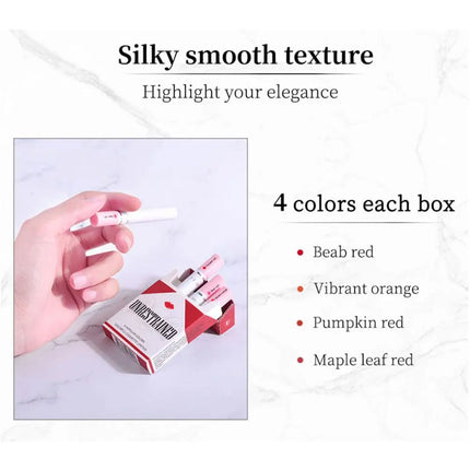 4 Colors Lana Del Rey Matte Lipstick Kits 24 Hours Long-Lasting Lip Tint Stain Set Women Waterproof Glossy Make Up Lipsticks