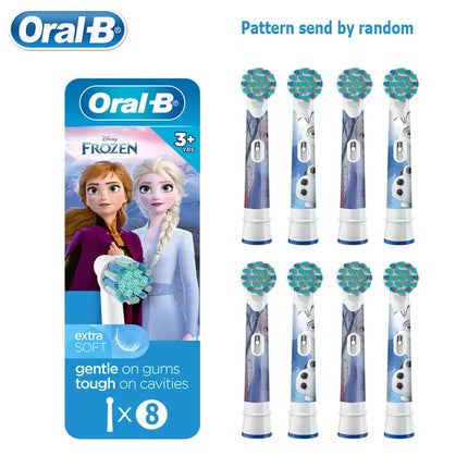 Oral B EB10 Kids Electric Toothbrush Replacement Heads Tiny Round Head Soft Bristle Teeth Cleaning Brush Refill Spiderman Frozen