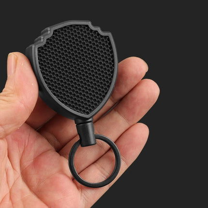Badge Reel Heavy Duty Carabiner Keychain Reel Clips Extendable for Key Chain with Steel Retractable Cord and Paracord For man
