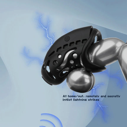 Intelligence Chastity Cage Men's Sm Conditioning Abstinence Plastic Penis Lock with Urethral Blockage Remote Control