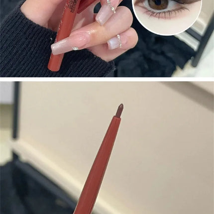 12 Colors Eyeliner Pencil Smooth Wine Red Soft High Pigment Eye Liner Pen Waterproof Matte Aegyosal Lying Silkworm Eyes Makeup
