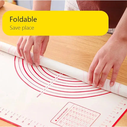 Silicone Baking Mat Kneading Pad Dough Mat Pizza Cake Dough Maker Kitchen Cooking Grill Non-Stick Gadgets Bakeware Pastry Mat
