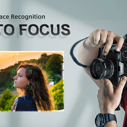 NBD S100F 4K Digital Camera Vlogging 48MP 3"Flip Screen Autofocus 16X Zoom Compact Camera YouTube Wifi Connection
