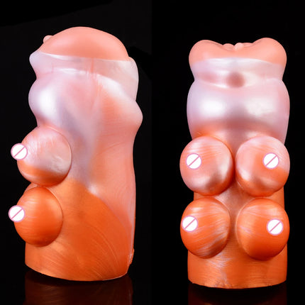 GEEBA Realistic Male Masturbator Soft Silicone Pocket Pussy Adult Sex Toy for Men Reusable Men Stroker Cup Strong Suction Sleeve