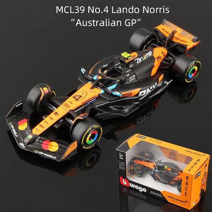 Bburago 1:43 F1 Alloy Car Model 2025 Season Formula Racing Die Cast Toy SF25 RB21 W16 MCL39 Red Bull Mercedes Ferrari McLaren