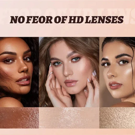 12 Colors Concealer Multi-Purpose Makeup Brightening Not Stuck Powder Contour and Highlighter Palette Bronzer Cream Palette