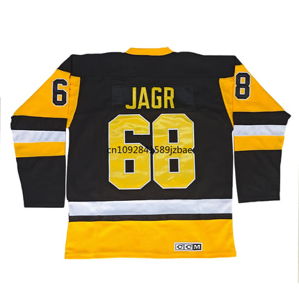 Jaromir Jagr Jersey American Pittsburgh Retro Ice Hockey Jerseys 66 Mario Lemieux Jersey All Stitched Sweater Us Mens Size M-3XL