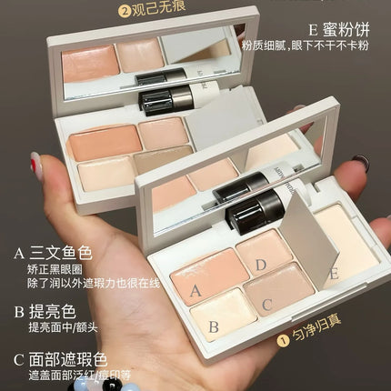INSBAHA Face Concealer Cover Dark circles and Acne Brightening Tears Concealer Set Powder Makeup Combination