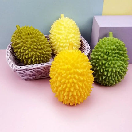 Soft Durian Squishy Stress Balls Squeeze Toys Stretchy Fruit Stress Relief Squeeze Ball Squishy Fidget Toy for Adults Kids