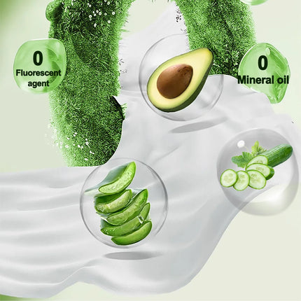 80 PCS Avocado Scented Makeup Removing Wipes - Deep Cleansing, Travel-Friendly, Single-Use