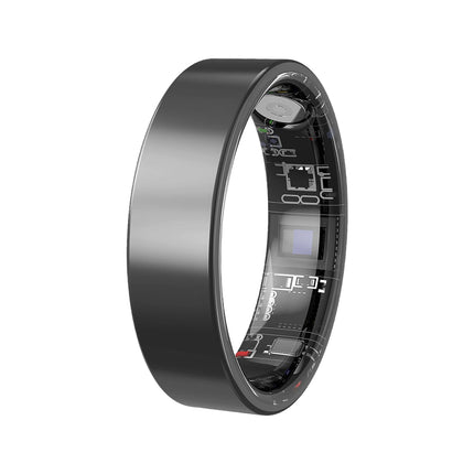 Smart Ring Men Women with Charging Case,Heart Rate Blood Oxygen,Skin Temperature Monitor,5ATM Waterproof for Android IOS