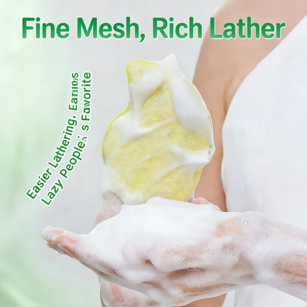 GECOMO Soft Thickened Facial Cleansing Puff Foaming Sponge for Deep Cleaning Gentle Face Wash Sponge