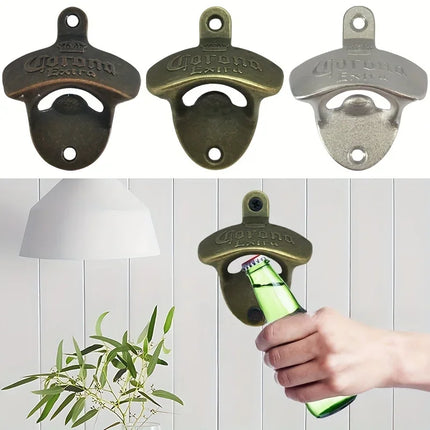 1/3PCS Corona Extra Wall Mounted Bottle Opener with Screws Easy Install Ideal for Home Bar and Kitchen Gadgets DIY Bottle Opener
