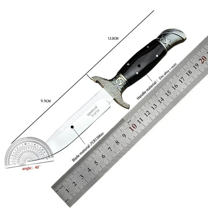 Russian Finka NKVD Fixed Blade Knife 7CR13Mov Steel Resin Handle Outdoor Hunting Survival Camping Knife
