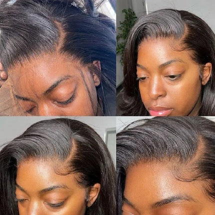 13x6 Transparent Lace Frontal For Women Pre Plucked Bleached Knots Brazilian Hair Lace Frontal