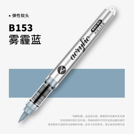 GRASP 120/1 Colors Acrylic Marker Pens Waterproof Pen Soft Brush Nib Student Art for Glass Stone Art School Supplies Stationery