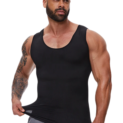 Men Body Shaper Slimming Compression Vest Undershirt Sexy Waist Trainer Tank Top Belly Control Workout Weight Loss Shapewear
