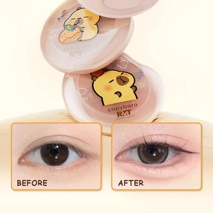 RMT Romantic Beauty Eye Shadow Silkworm Palette - Four Colors Matte Contouring & Brightening Eyeshadow Palette