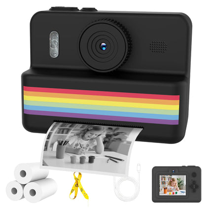 Kids Digital Camera with Mini Printer 2.8inch HD Video Portable Thermal Instant Photo Print Children Photography Toy Gift
