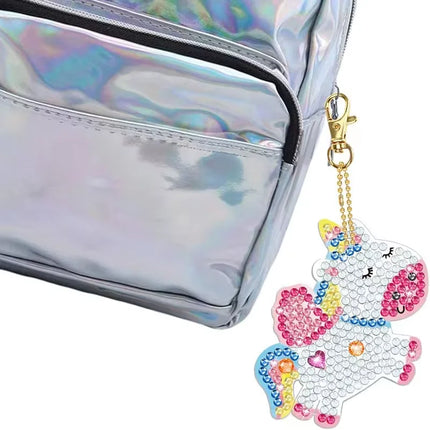 5D Diamond Painting Kit DIY Crafts Easter Basket Stuffers Gifts for Girls Kids Ages 3-12 Party Favors Bag Pendant Toys