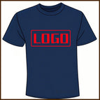Navy (Front Logo) / L / No